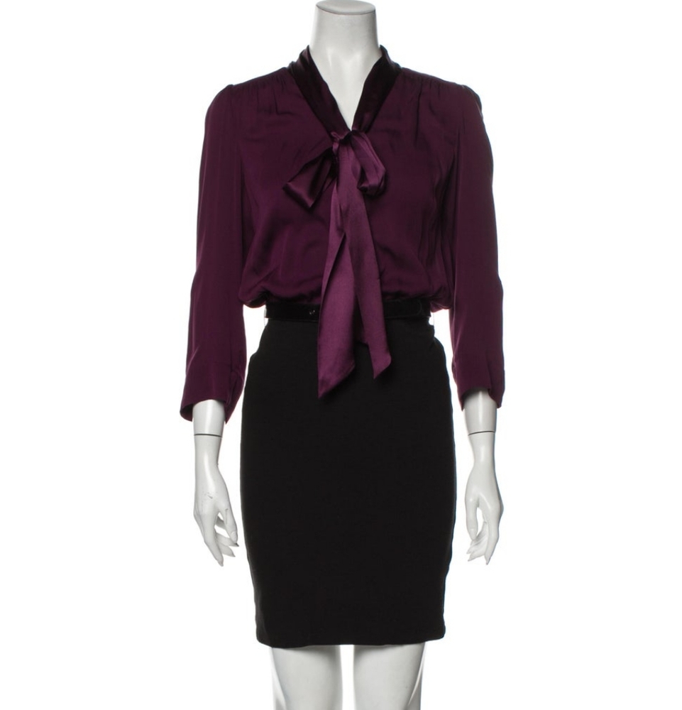 Alice + Olivia knee length silk dress